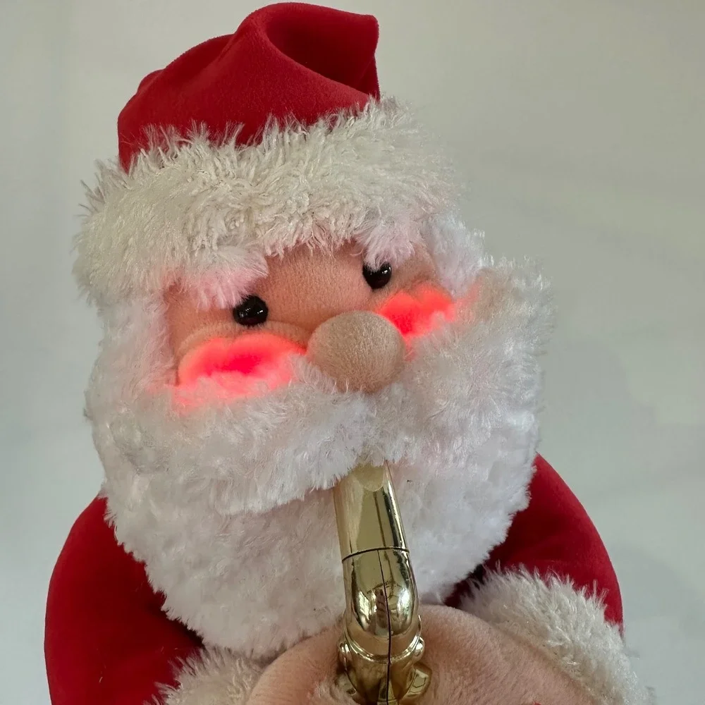 VTG RARE Animated Saxophone Santa Plays Have Yourself a Merry Little Christmas